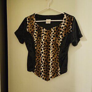 Very Sexy Stylish V bottom faux fur type shirt